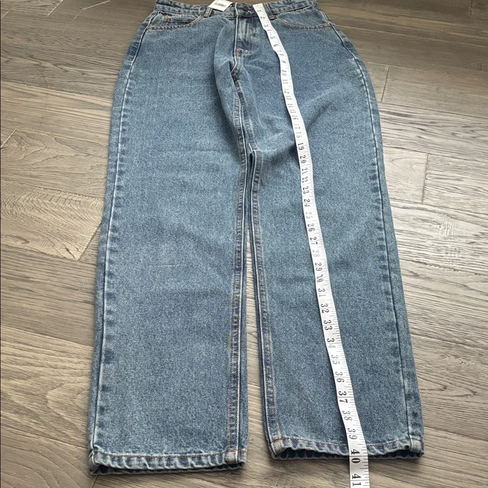 Wild Pony | NWT High-Rise Straight Leg Jeans - Light Blue Mom Jean Size 34 - Picture 6 of 13
